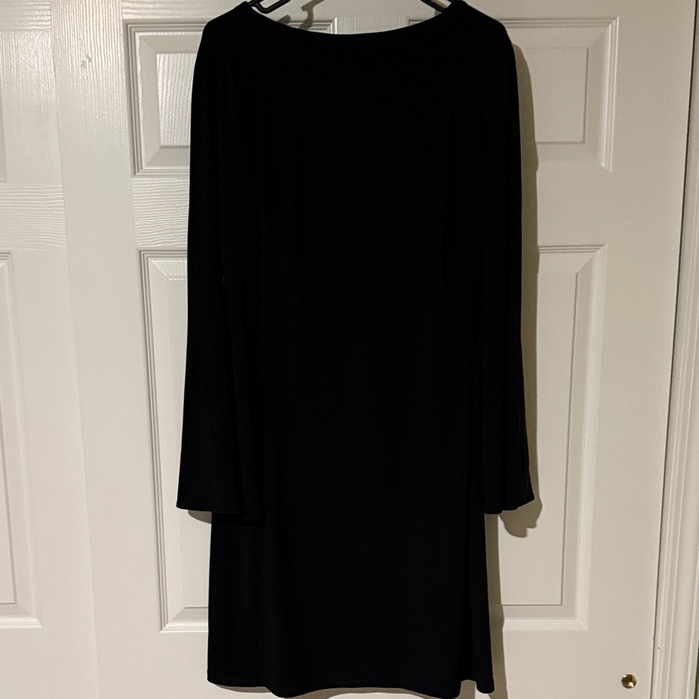 Lauren Ralph Lauren Elegant Black Long Sleeve Dress - Picture 1 of 8